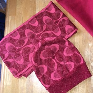 Coach scarf and hat set